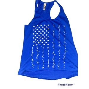 Nine line blue tank top  size medium